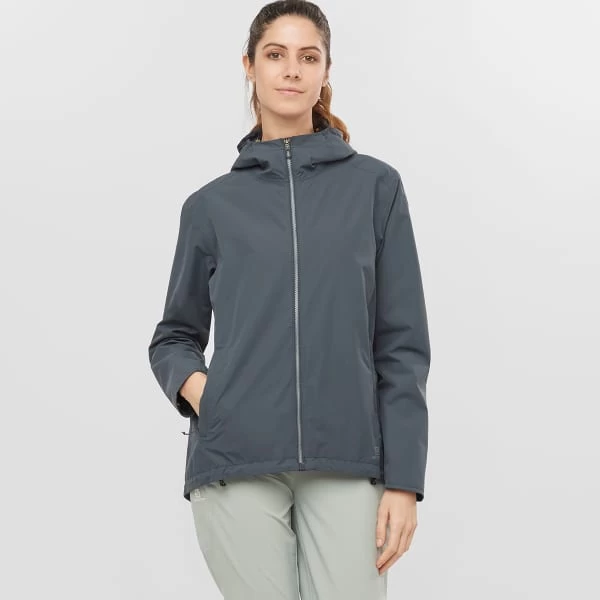 SALOMON COMET 2L WATERPROOF JKT EBONY/AO 22 – Image 2