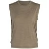 ICEBREAKER W UTILITY EXPLORE SLEEVELESS CREW STRIPE FLINT 21