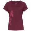 ODLO CONCORD LEAF PRINT S/S CREW NECK W RASPBERRY FUDGE MELANGE 22