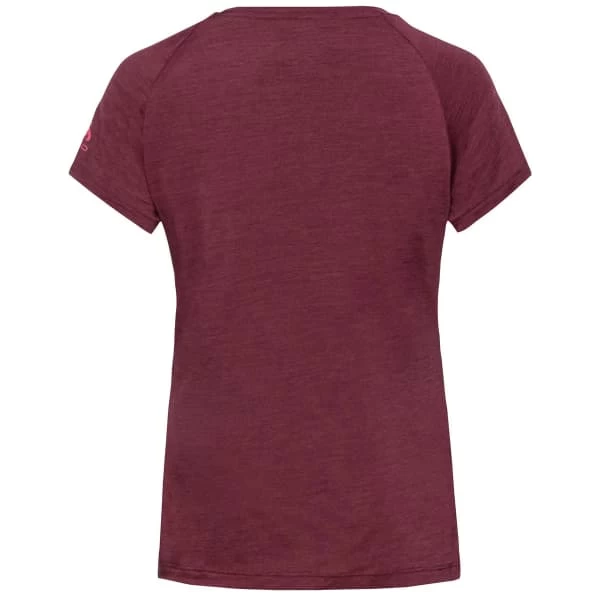 ODLO CONCORD LEAF PRINT S/S CREW NECK W RASPBERRY FUDGE MELANGE 22 – Image 2