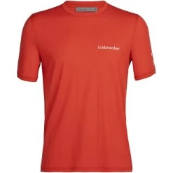 ICEBREAKER M TECH LITE II SS TEE SHEEPERDS CYCLE LAVA 22