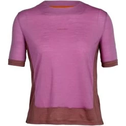 ICEBREAKER W ZONEKNIT SS TEE COSMIC/GRAPE/CB 22