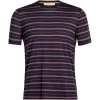 ICEBREAKER M WAVE SS TEE STRIPE MIDNIGHT NAVY/GRAPE 22
