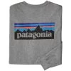 PATAGONIA M'S L/S P6 LOGO RESPONSIBILI-TEE GRAVEL HEATHER 23