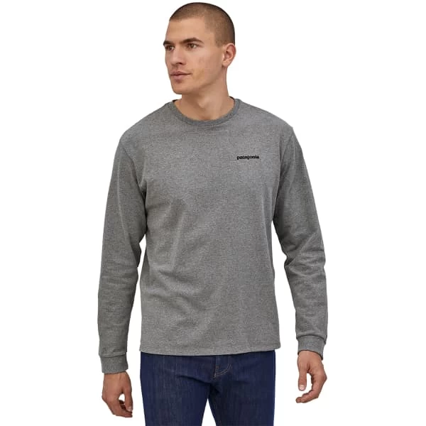 PATAGONIA M'S L/S P6 LOGO RESPONSIBILI-TEE GRAVEL HEATHER 23 – Image 2