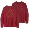 PATAGONIA M'S L/S CAP COOL DAILY GRAPHIC SHIRT SLOW GOING: WAX RED X-DYE 23