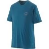 PATAGONIA M'S CAP COOL MERINO GRAPHIC SHIRT CLEAN CLIMB HEX: WAVY BLUE 23