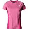 THE NORTH FACE W AO TEE FUSCHIA PINK WHT HEATHER/TNF BLK 23