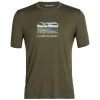ICEBREAKER M TECH LITE II SS TEE TRAILHEAD LODEN 22