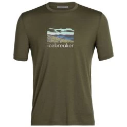 ICEBREAKER M TECH LITE II SS TEE TRAILHEAD LODEN 22