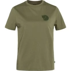 Fjallraven FJÄLLRÄVEN FOX BOXY LOGO TEE W GREEN 23