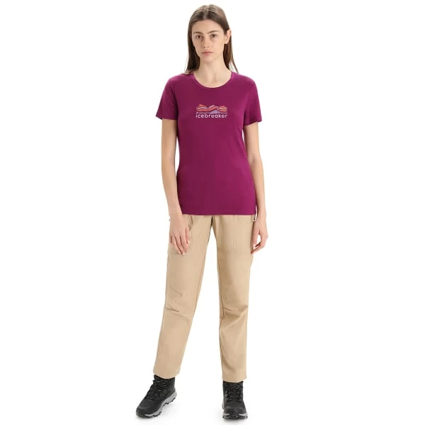 ICEBREAKER MERINO W TECH LITE II SS TEE MOUNTAIN GEOLOGY GO BERRY 23 – Image 6