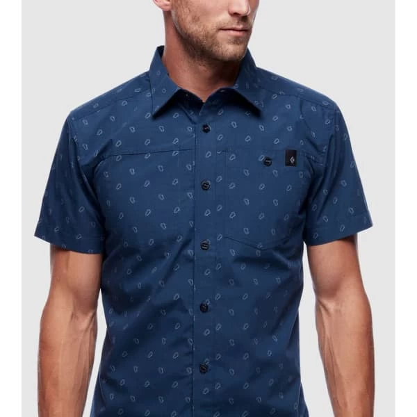 BLACK DIAMOND M SS SOLUTION SHIRT INK BLUE-CARABINER PRINT 23 – Image 3