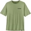PATAGONIA M'S CAP COOL DAILY GRAPHIC SHIRT - LANDS TREE TROTTER: SALVIA GREEN X-DYE 23