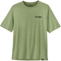PATAGONIA M'S CAP COOL DAILY GRAPHIC SHIRT - LANDS TREE TROTTER: SALVIA GREEN X-DYE 23