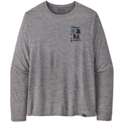 PATAGONIA M'S L/S CAP COOL DAILY GRAPHIC SHIRT SPIRITED SEASONS FEATHER GREY 23