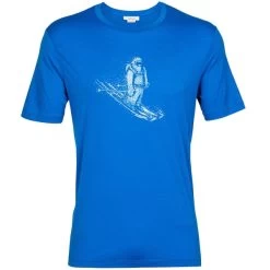 ICEBREAKER M TECH LITE II SS TEE SKIING YETI LAZURITE 23