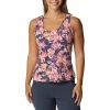 COLUMBIA HIKE™ PERFORMANCE TANK WILD GERANIUM WISTERIAN/NOCTURNAL LOGO 23