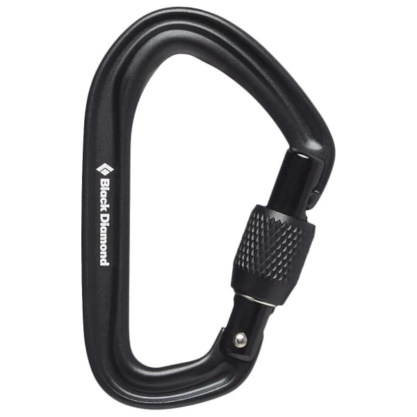 BLACK DIAMOND HOTFORGE SCREWGATE CARABINER BLACK 23