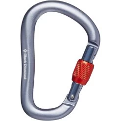 BLACK DIAMOND ROCKLOCK SCREWGATE CARABINER GRAY 23