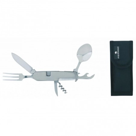 Couvert Camping Ferrino Pocket Knife With Cutlery Set Inox – Image 2