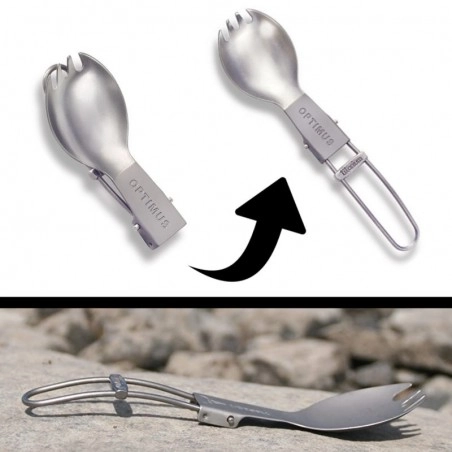 Couvert Multifonction Optimus Titanium Folding Spork – Image 2