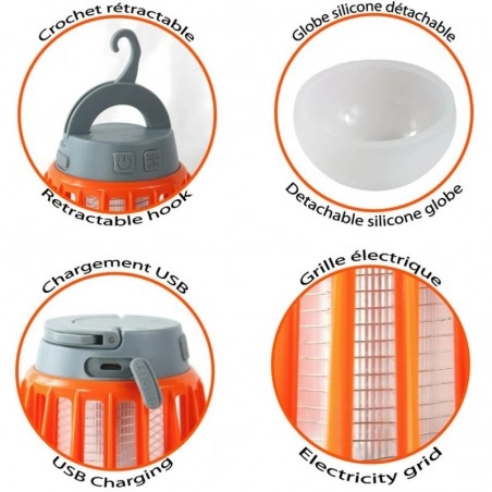 Lampe Lanterne Anti-insectes Rechargeable USB CAO LED – Image 3