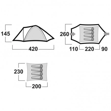 Tente Husky Bizon 4 Classic – Image 5