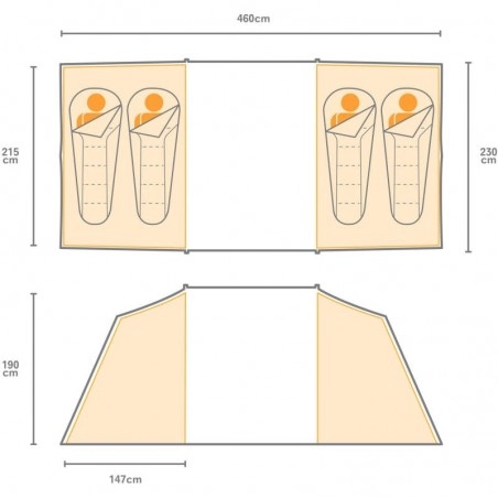 Tente Regatta Kivu 4 Vis-à-vis – Image 3